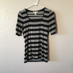 white house black market black and grey top